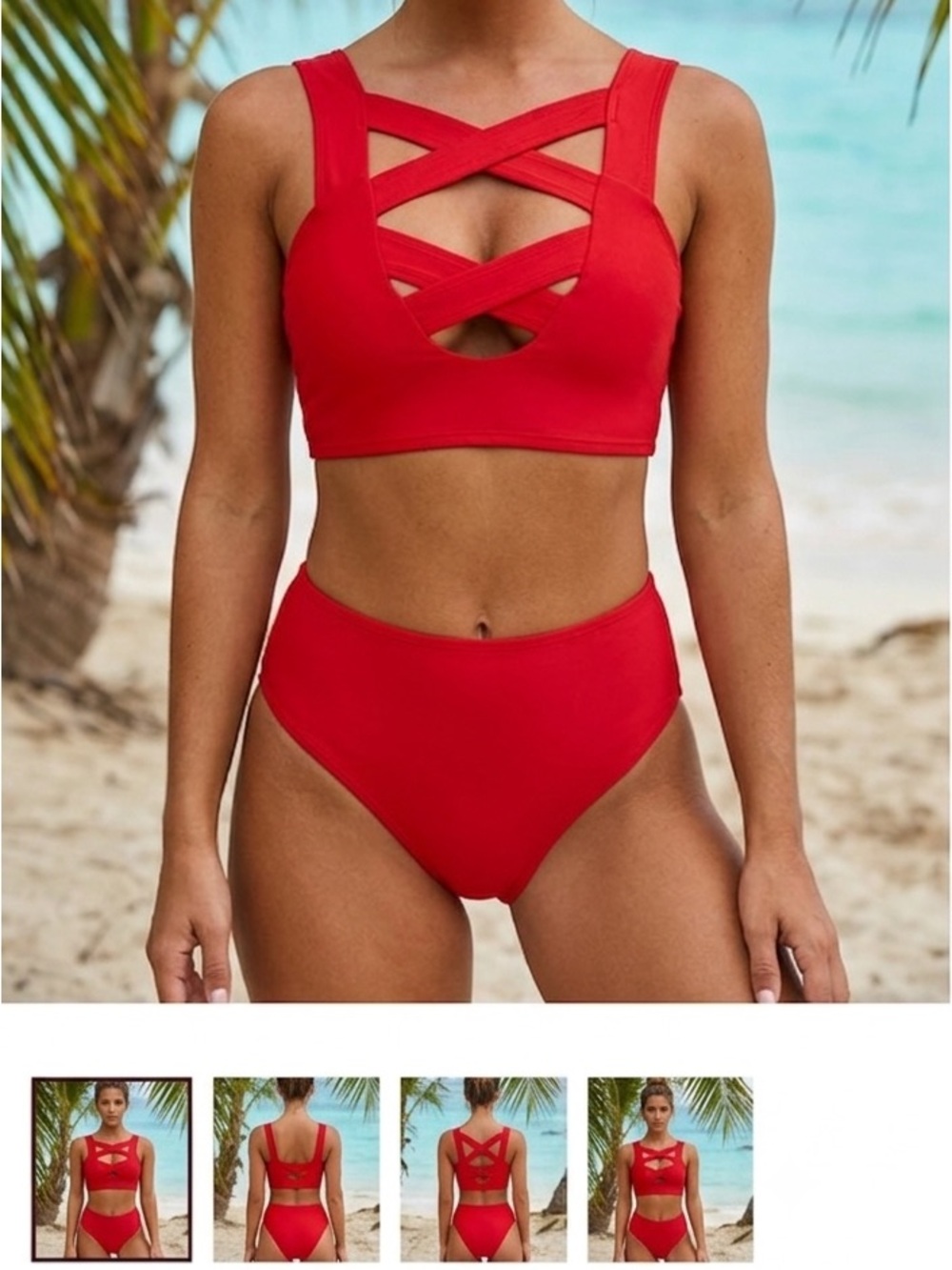 Red  Bralette  top